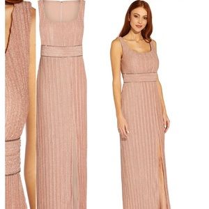 Metallic Knit Pleated Column Gown
ADRIANNA PAPELL